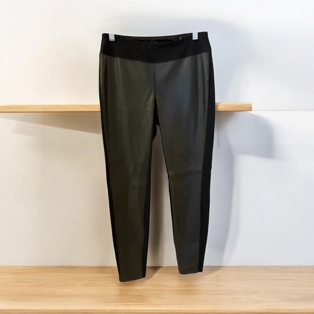 Soma Smoothing Faux Leather Leggings, Size S, Black, Everywhere Pointe L… - Picture 2 of 6